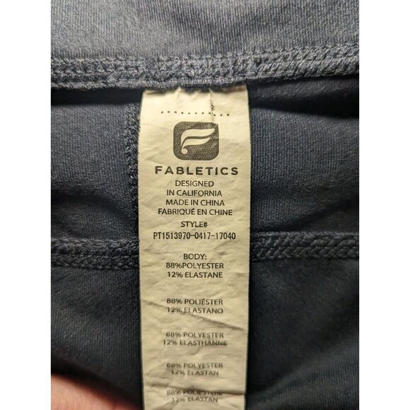 Fabletics Leggings Black Pink Women’s Fitted Geometric Triangles Size Medium - Picture 9 of 15